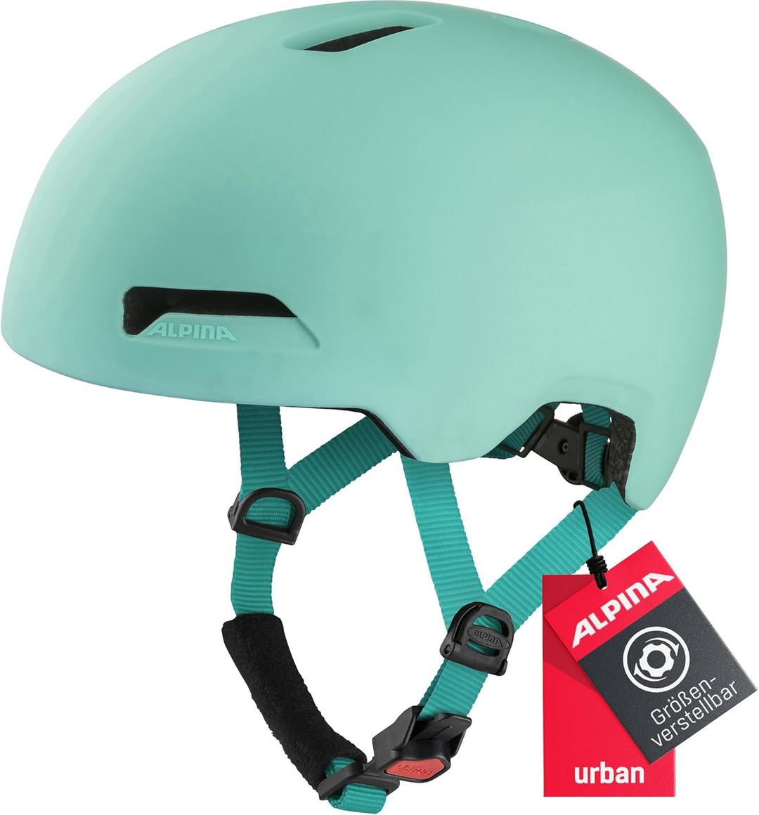 ALPINA HAARLEM - Robuster, Individuell Anpassbarer & Leichter Urban Fahrradhelm Für Erwachsene turqo