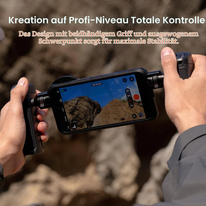 PGYTECH ProShot Smartphone Rig Video Handy Käfig Kit, Professionelle Aluminium Vlogging Stabilisieru