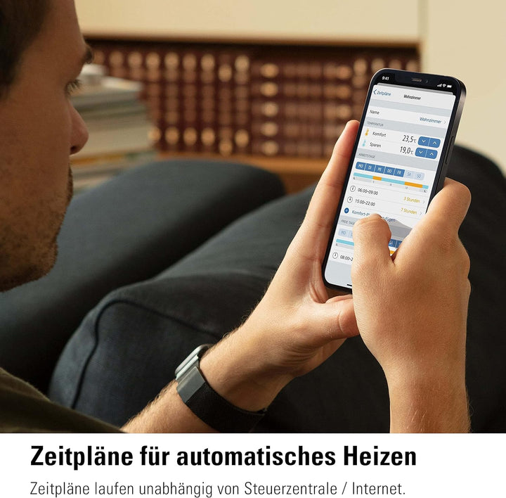 Eve Thermo - Smartes Heizkörperthermostat, Made in Germany, spart Heizkosten, Heizungssteuerung (App