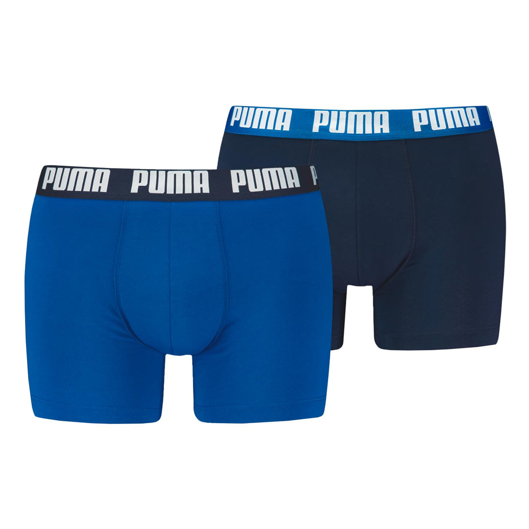 PUMA Herren Basic Boxers Boxer-Shorts (2er Pack) -005 True Blue S, -005 True Blue S