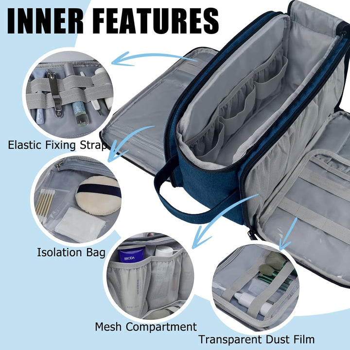 Gloppie Kulturbeutel Herren Damen Kosmetiktasche Reise Waschtasche XXL Grosse Kulturtasche 10L wasse