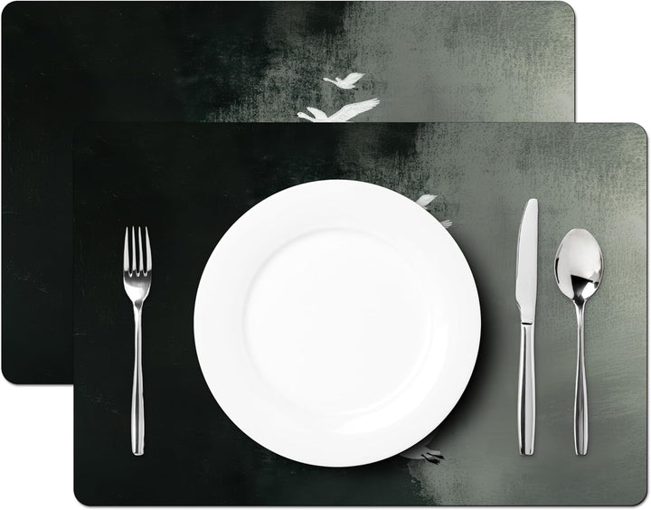 KitchenYeah© Platzsets Abwaschbar 6-Teilig 45x30 cm Tischsets Platzdeckchen Platzset Unterlage Tisch
