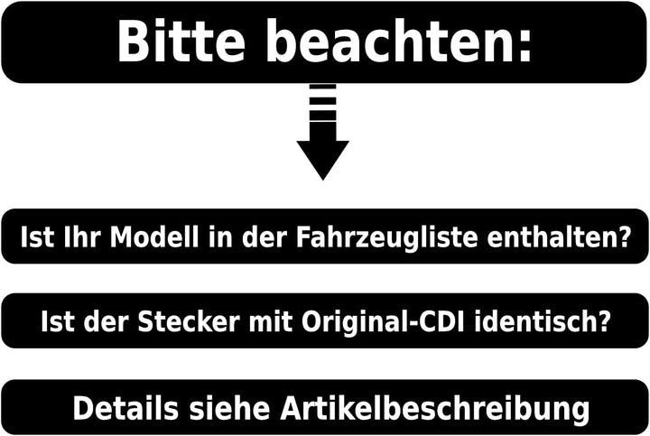 Offene Racing CDI UCE Zündbox kompatibel mit Peugeot Motoren (2-Takt) wie Speedfight, Jetforce