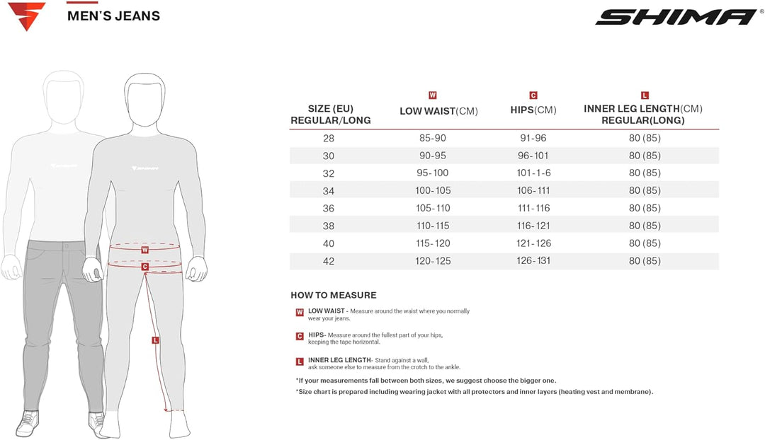 SHIMA DEVON Motorradjeans - Belüftete Elastische Slim Fit Biker Motorradhose mit FiberQL-Verstärkung