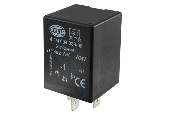 HELLA - Blinkgeber - 24V - 4-polig - Anbau - elektronisch - mit Halter - 4DM 004 639-061