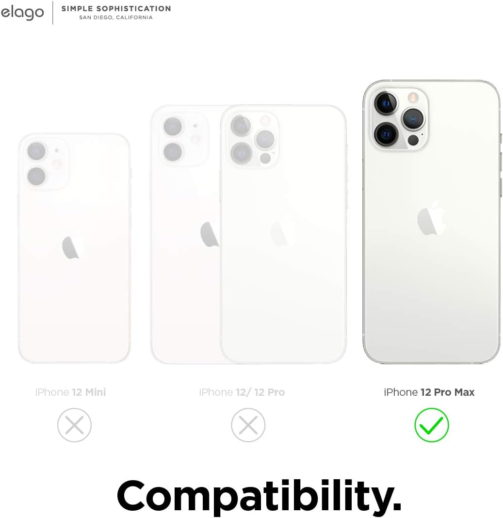 elago Magnetische Silikonhülle, kompatibel mit iPhone 12 Pro Max (6,7 Zoll), kompatibel mit MagSafe-