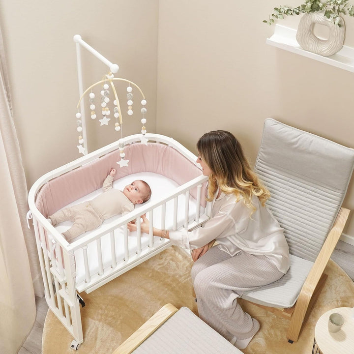 babybay Mobilehalterung passend für alle Modelle mit Rundstäben / stufenlos verstellbar / aus massiv