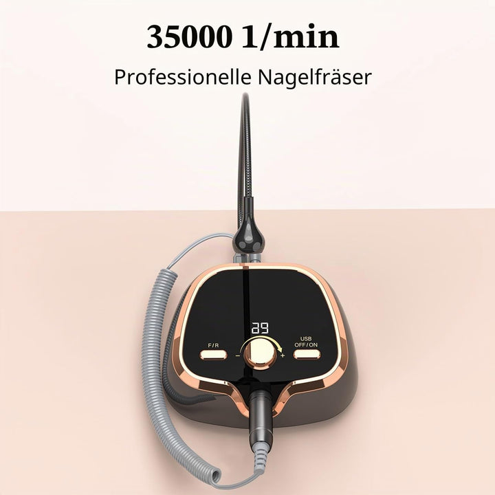 Nagelfräser Elektrische für Gelnägel 35000 u/min, Nagelfeile Maniküre Pediküre Set Professionelle Na