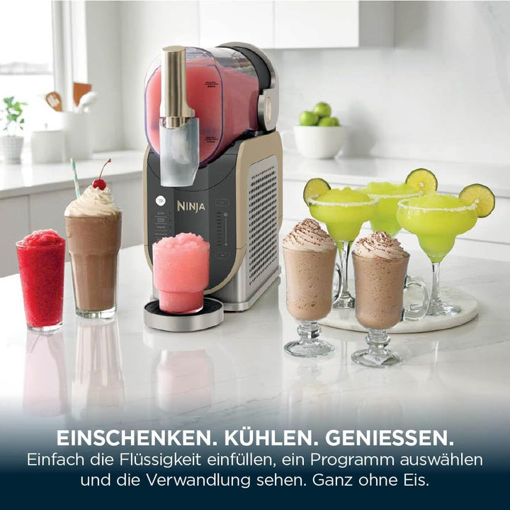 Ninja SLUSHi Maschine für Slush, Eis-Cocktails, Frappé, Milchshakes & gefrorenen Saft, ohne Eis oder
