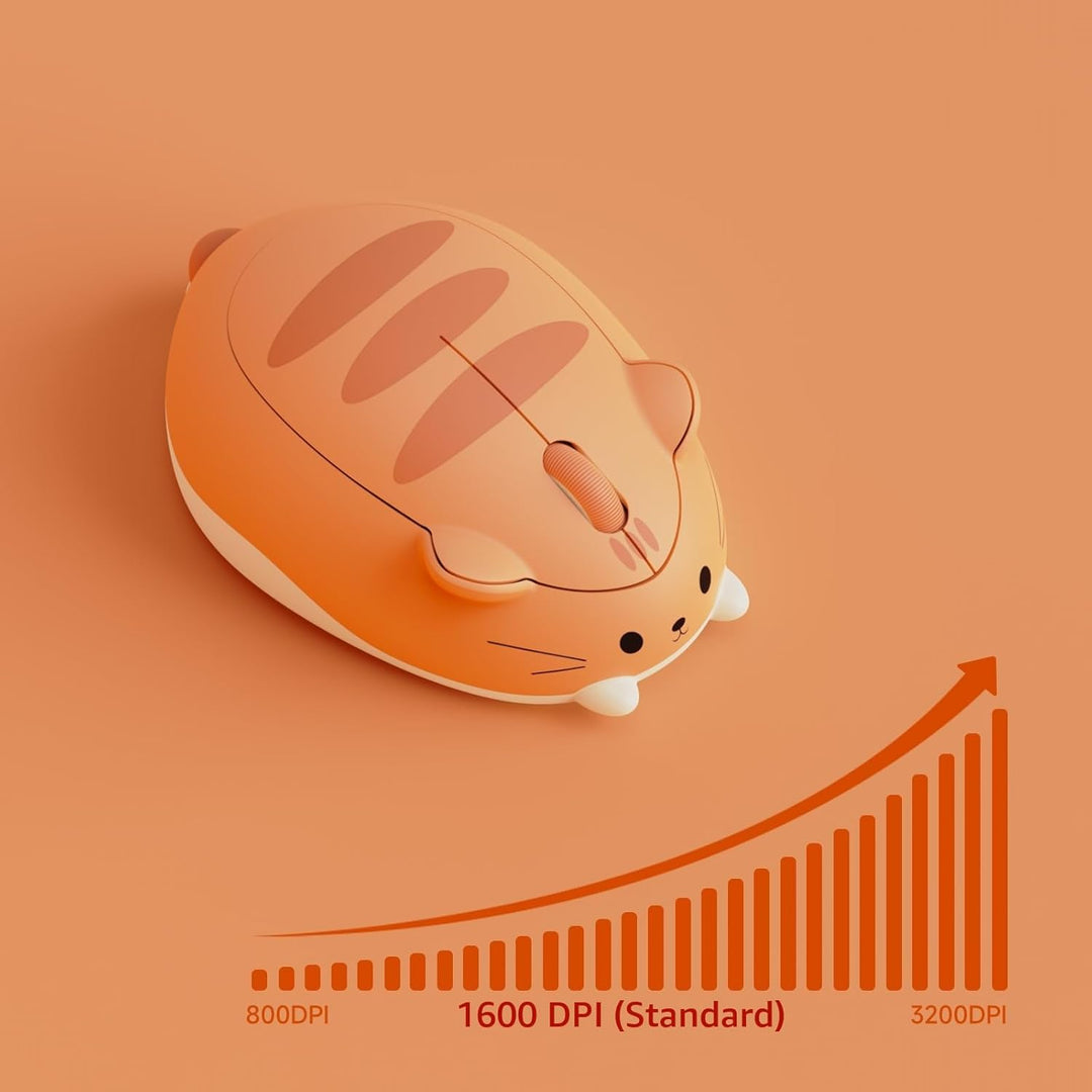 Akko Wireless Gaming Mouse Cat Theme,3200DPI Optical Cute Mouse, Tri-Mode-Mäuse Bluetooth 3.0/5.0/2.