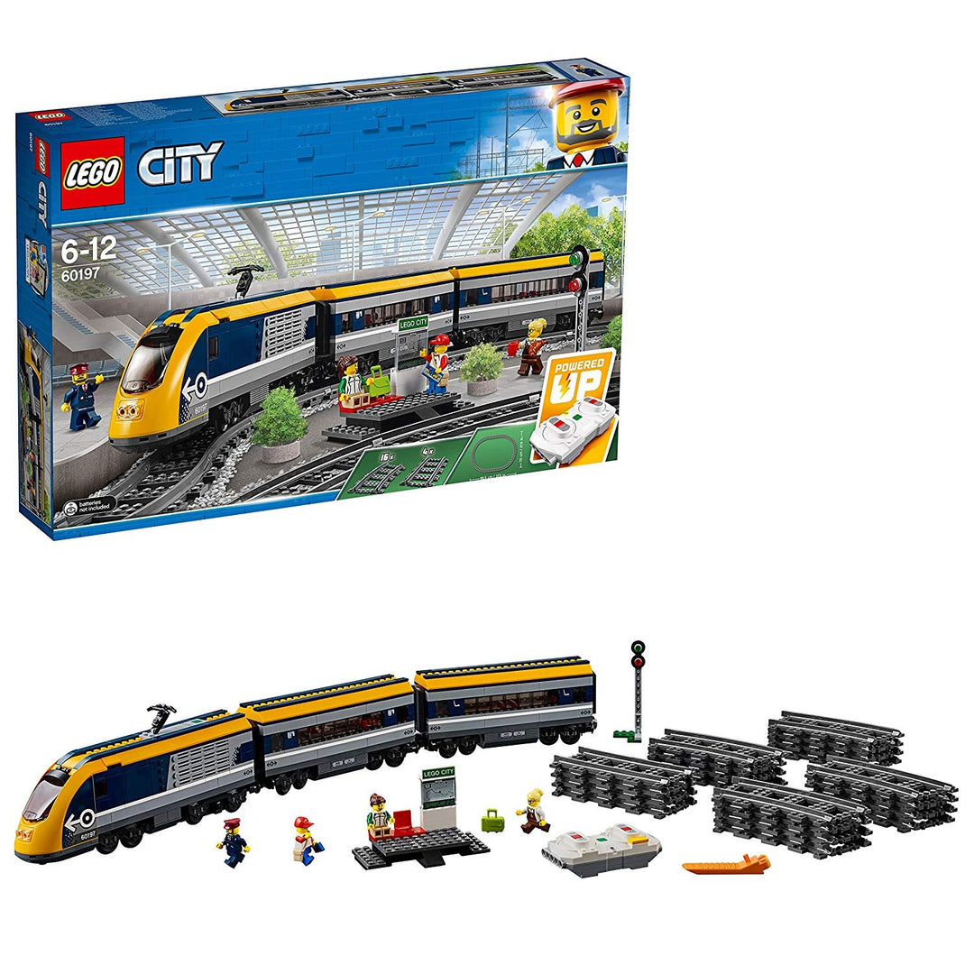 LEGO 60197 City Personenzug mit batteriebetriebenem Motor, ferngesteuertes Set mit Bluetooth-Verbind