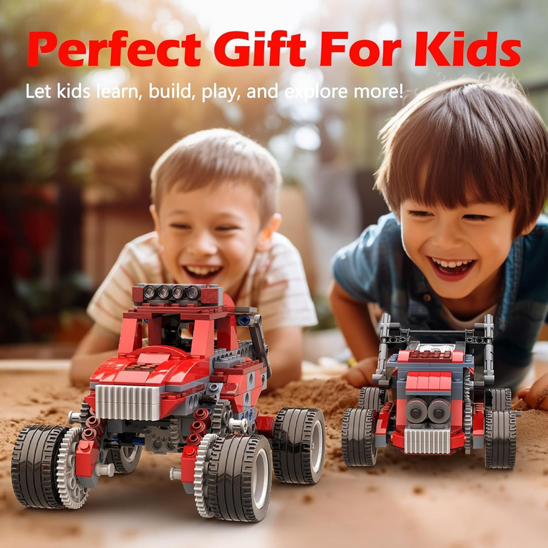Robot B, Mint-Spielzeug für Jungen 6-12 Jahre, 8-in-1 Action-Roboterbausatz, Elektrischer Motor für