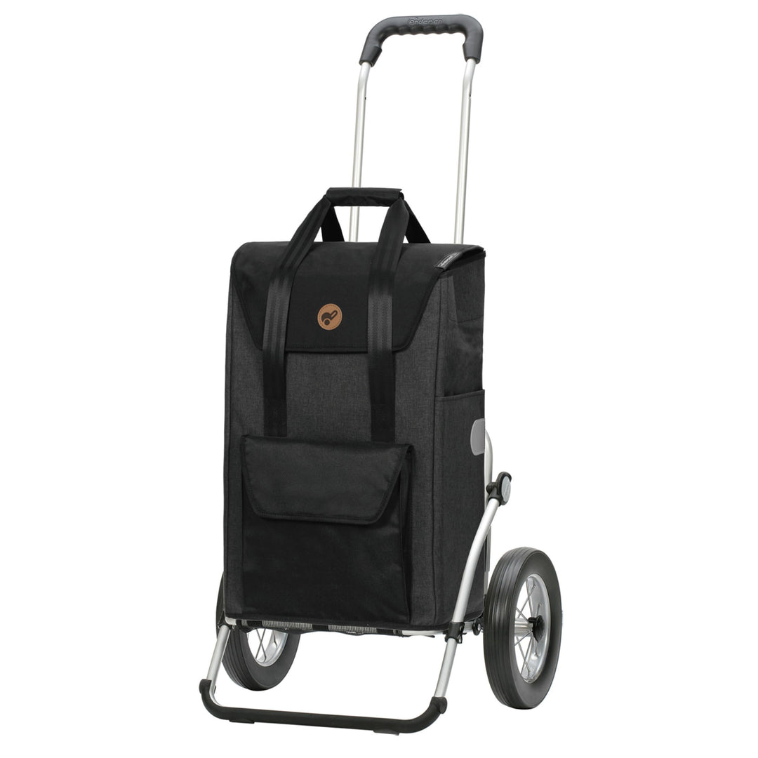 ANDERSEN Einkaufstrolley - Royal Shopper Senta 2.0 schwarz 49 L Einkaufswagen, stilvoll, wasserabwei