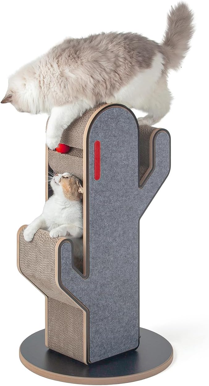 CanadianCat Company | Design Kratzmöbel Kaktus | Kratzsäule, Kratzstamm | 45 x 45 x 80 cm