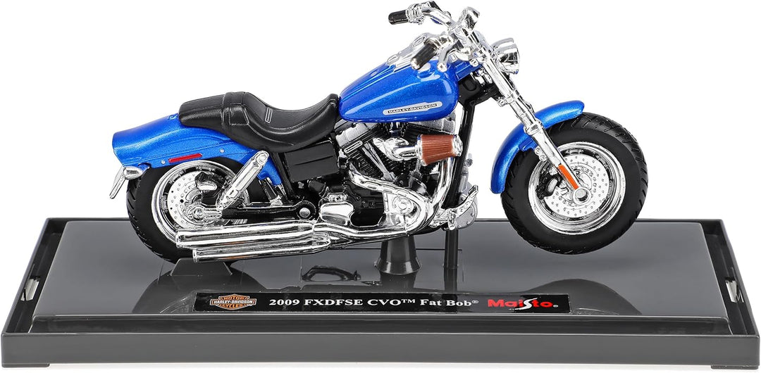 Generisch Harl. Davi. 2009 FXDFSE CVO Fat Bob Blau 1/18 M*a*i*s*t*o Modell Motorrad mit individiuell