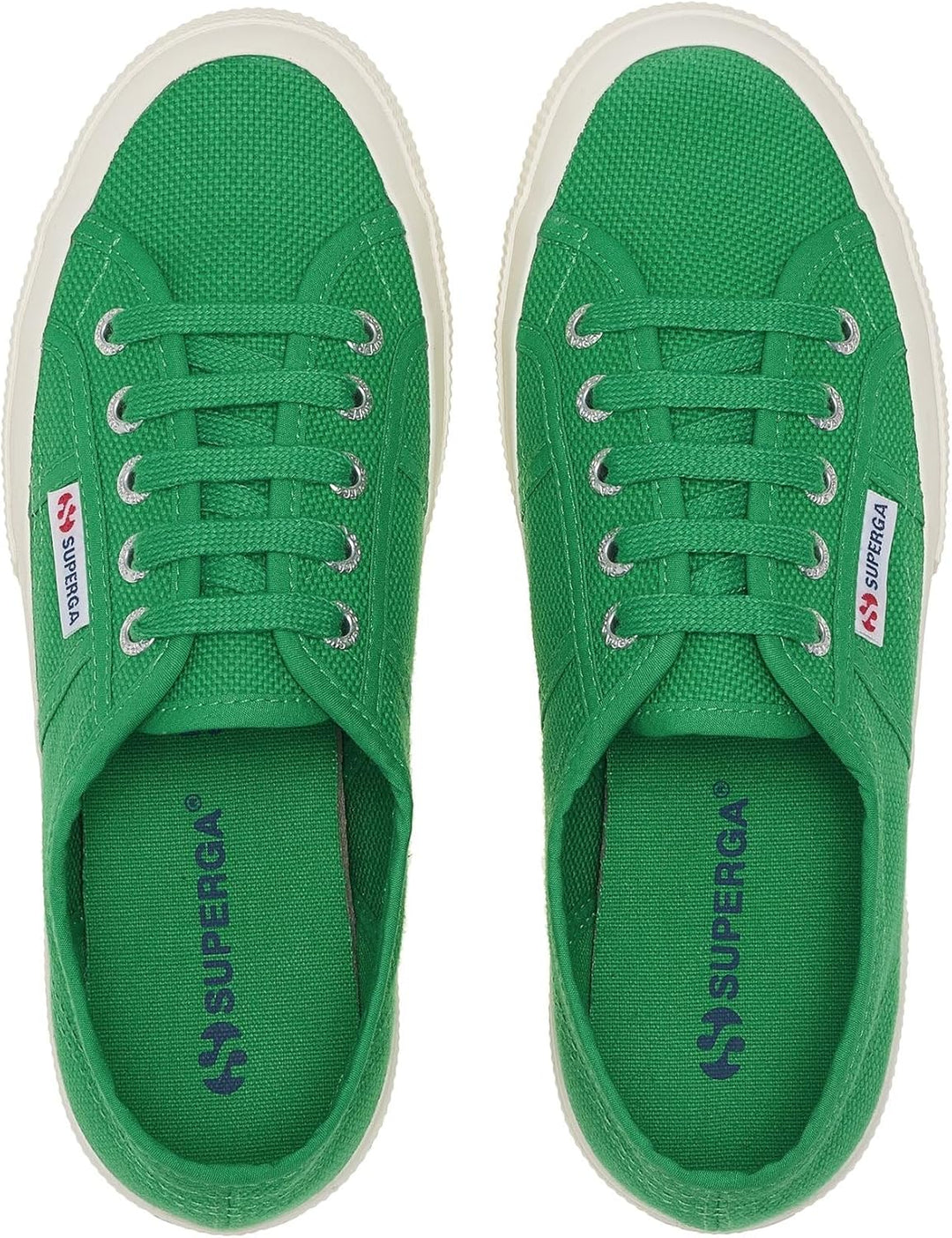 Superga Unisex Kinder 2750-jcot Classic Shoes for Junior Sneaker 36 EU Elfenbeingrün, 36 EU Elfenbei