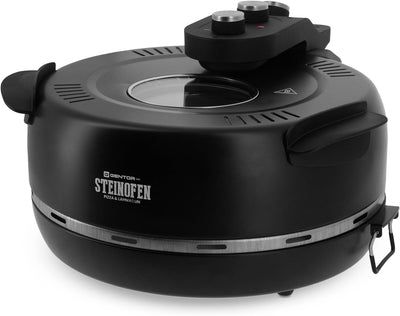 Pizzaofen Pizzamaker Elektrisch mit Pizza-Stein Pro, Leistung 1600 WATT, bis zu 420°C, Steinofen Piz