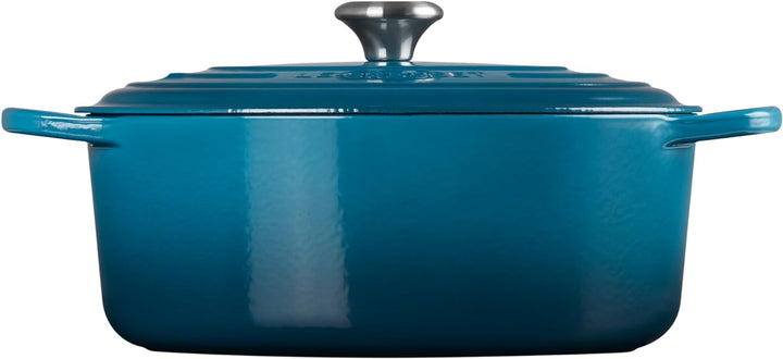 Le Creuset Signature Gusseisen-Bräter mit Deckel, Ø 31 cm, Oval, Für alle Herdarten und Induktion ge