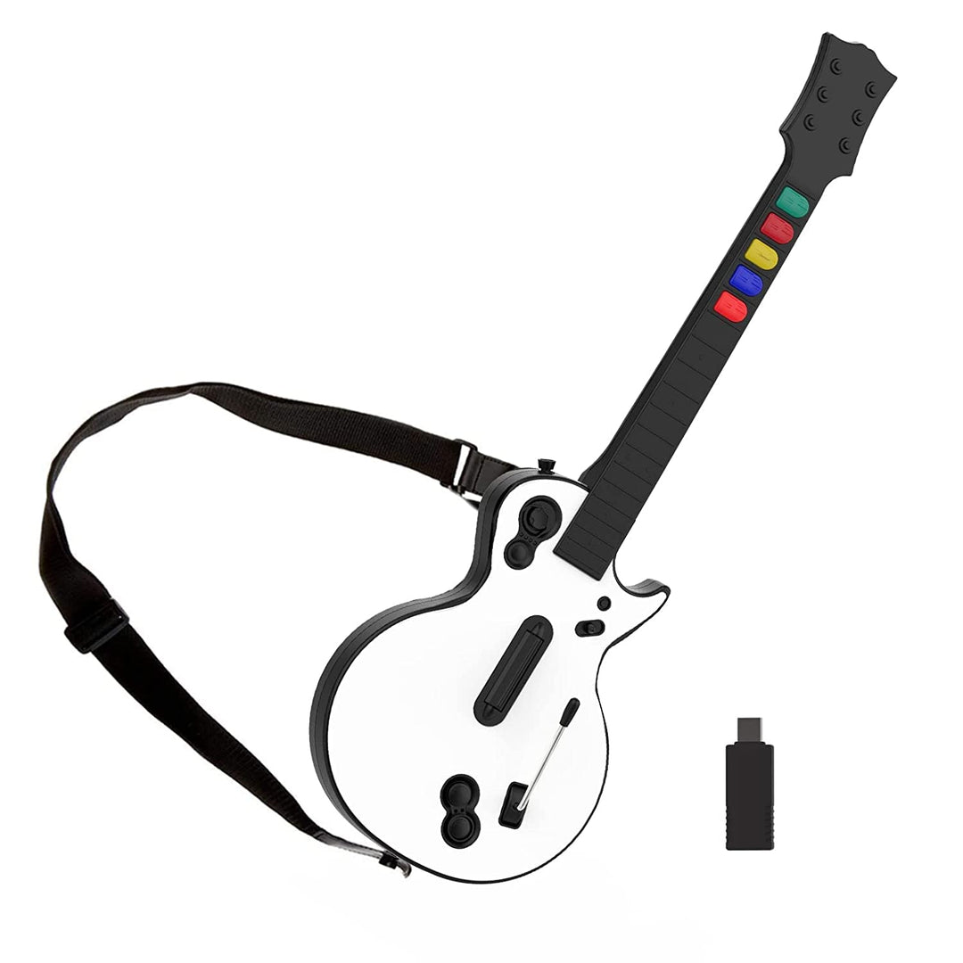 DOYO Gitarren Controller für PC und PS3 Guitar Hero Gitarre mit Riemen,Ideal für Guitar Hero, Clone