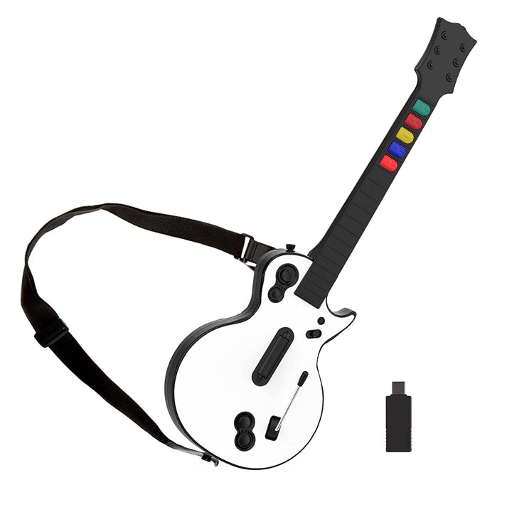 DOYO Gitarren Controller für PC und PS3 Guitar Hero Gitarre mit Riemen,Ideal für Guitar Hero, Clone