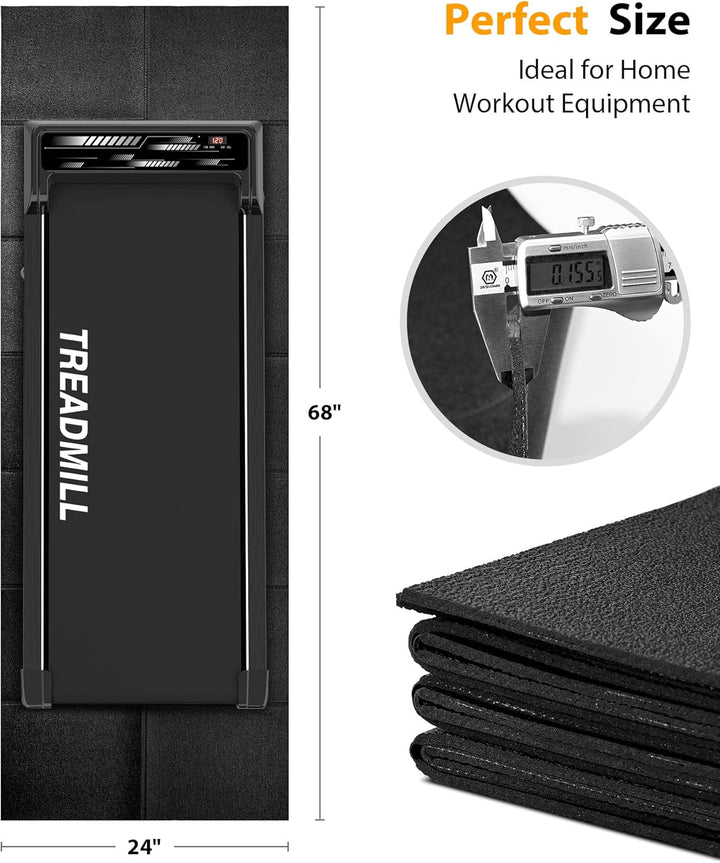 Walking Pad Laufband unter dem Schreibtisch für Zuhause/Büro, tragbares Laufband, 2,25 PS, Walking,
