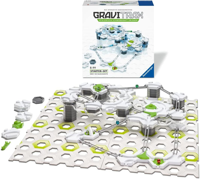 Ravensburger GraviTrax Starter-Set - Erweiterbare Kugelbahn für Kinder, Interaktive Murmelbahn, Lern