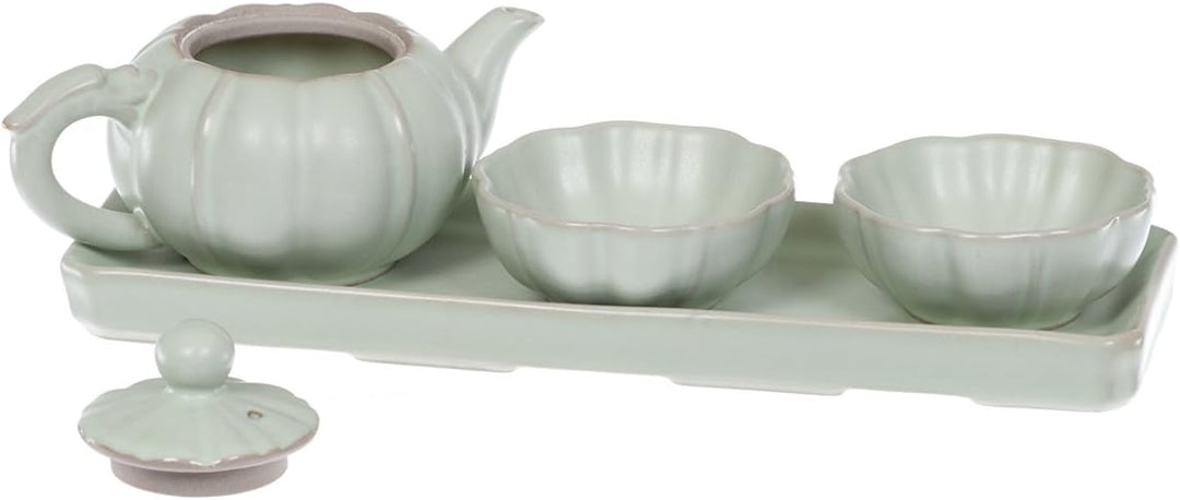TEA SOUL B6021251 Set Mit Teekanne Und 2 Bechern, grün