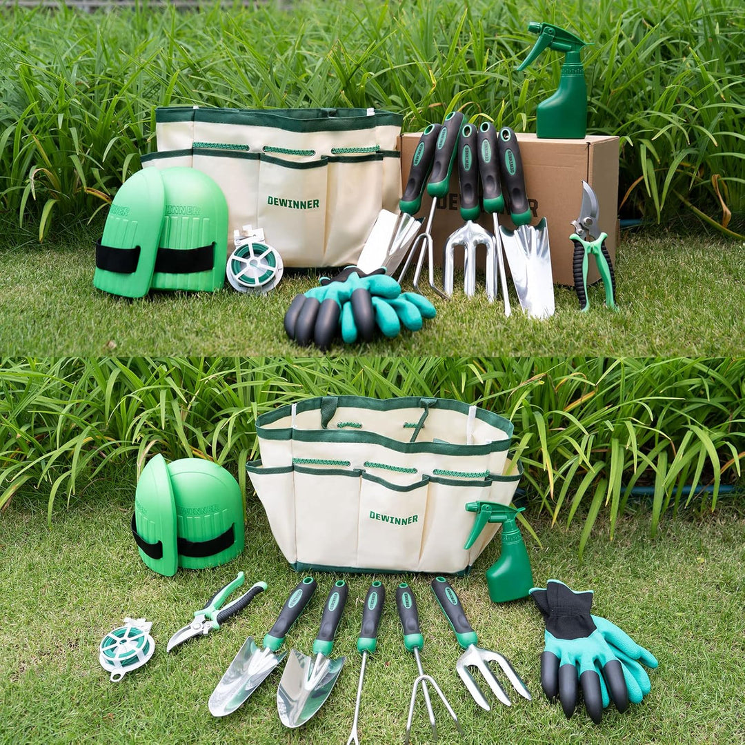 DEWINNER Gartenwerkzeug-Set, Handwerkzeug-Geschenkset, Aussentür, Garten, Umpflanzen, Gabel für Gärt