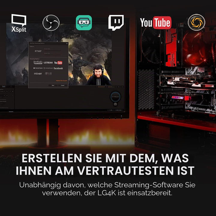 AVerMedia Live Gamer 4K – GC573 – Zum Aufnehmen von 4Kp60 HDR Inhalten – Ultra Low Latency – PCIe x4