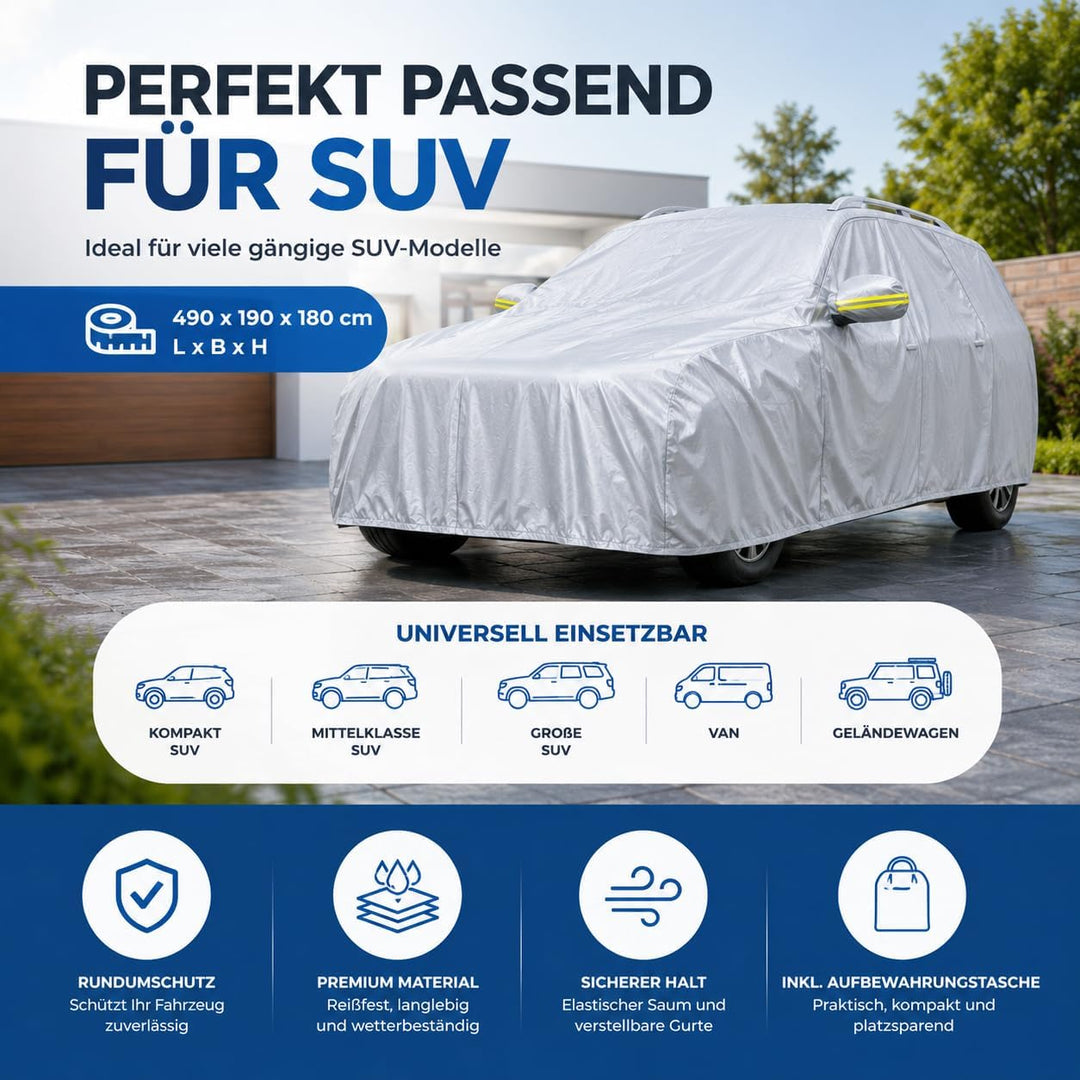 Autoplane SUV Abdeckplane - Auto Abdeckung & universale Autoschutzhülle - Autogarage - Car Cover - w