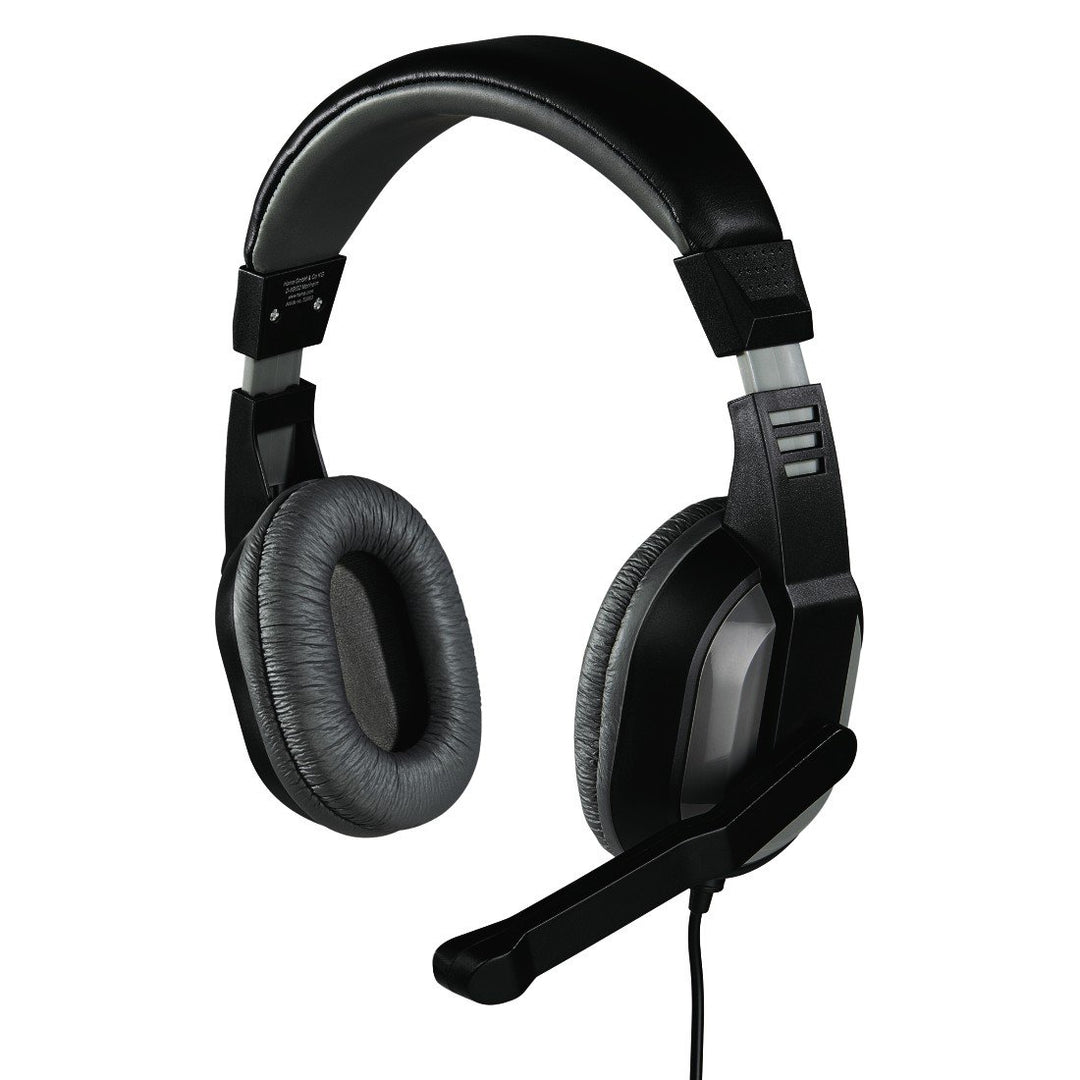 Hama PC Headset Offbeat mit Mikrofon (Over-Ear, Stereo, Lautstärkeregler und Mute-Taste am Kabel, 2