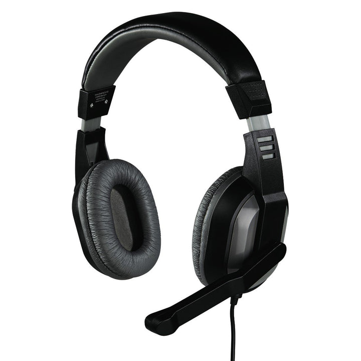Hama PC Headset Offbeat mit Mikrofon (Over-Ear, Stereo, Lautstärkeregler und Mute-Taste am Kabel, 2
