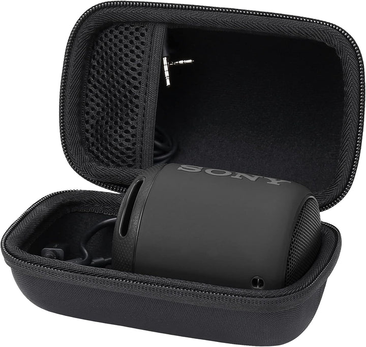 Khanka Hart Reise Tragetasche case Für Sony SRS-XB12 Bluetooth Lautsprecher tragbar kabellos. Schwar