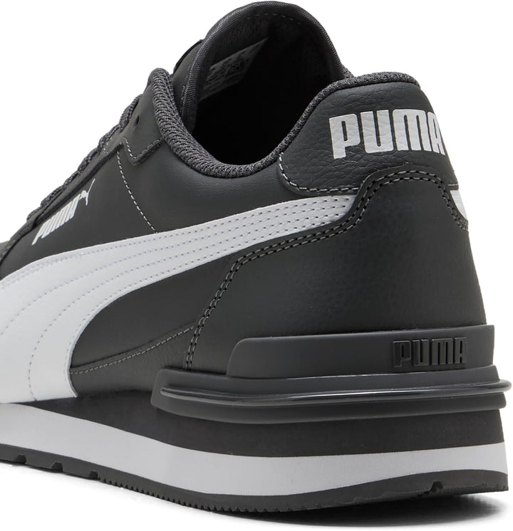PUMA Unisex St Runner L Low-Top 36 EU Moody Gray Puma White V4, 36 EU Moody Gray Puma White V4