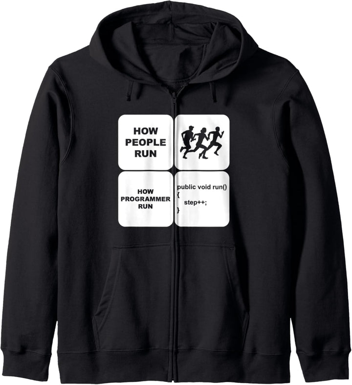 Programmierer How People Run Informatiker Coding Kapuzenjacke