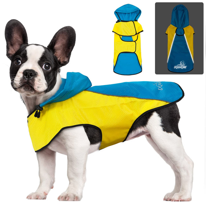 Regenjacke Hund DQGHQME Hunderegenmantel, Regenmantel Hund Wasserdicht, Einstellbare Regencape Hund,