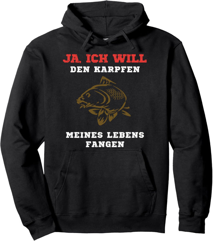 Karpfen Karpfenangler Shirt Angler Geschenk Bestes Zubehör Pullover Hoodie