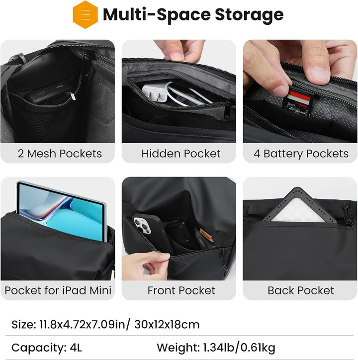 TARION Kameratasche Sling - Kamera Schultertasche Fototasche Umhängetasche DSLR SLR Tasche für Kamer