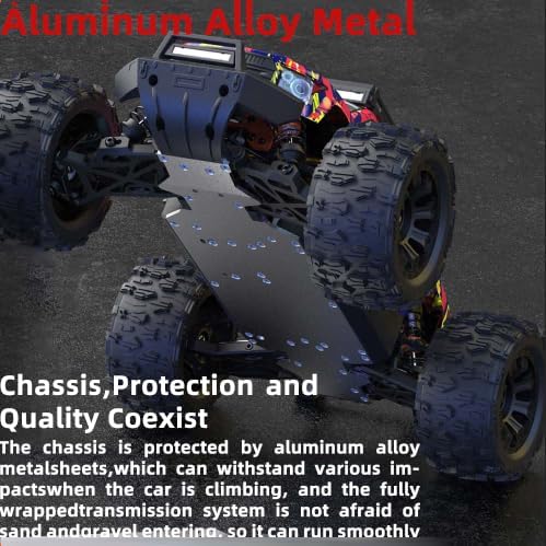 100KM/H Ferngesteuertes Auto Bürstenloser Motor, 1:14 Hochgeschwindigkeits RC Monstertruck Off-Road