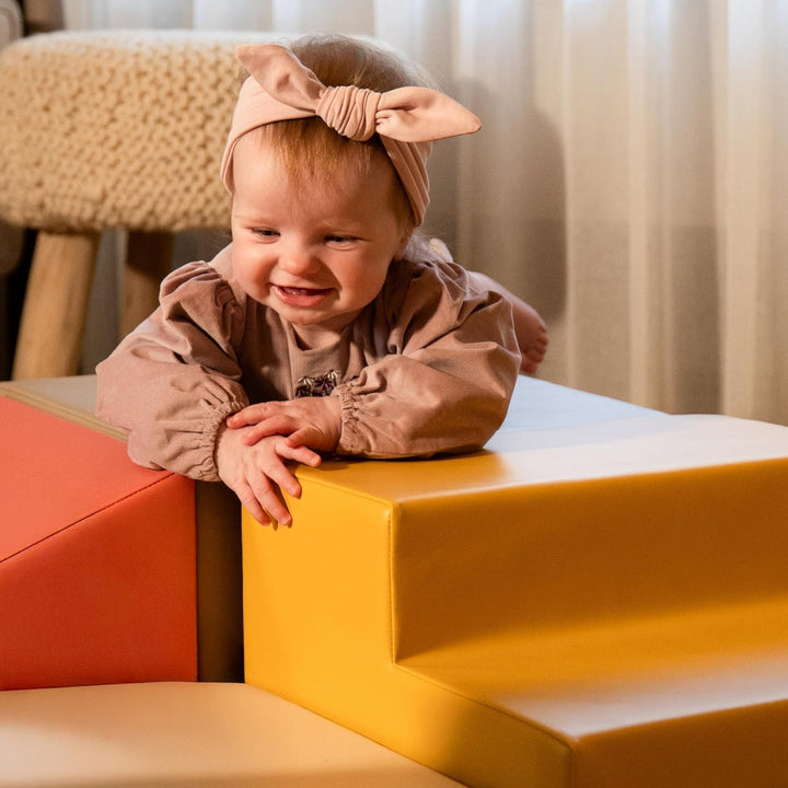 IGLU SOFT PLAY Set mit 3 Schaumstoffblöcken für die Motorik für Babys weich riesig aus Schaumstoff (