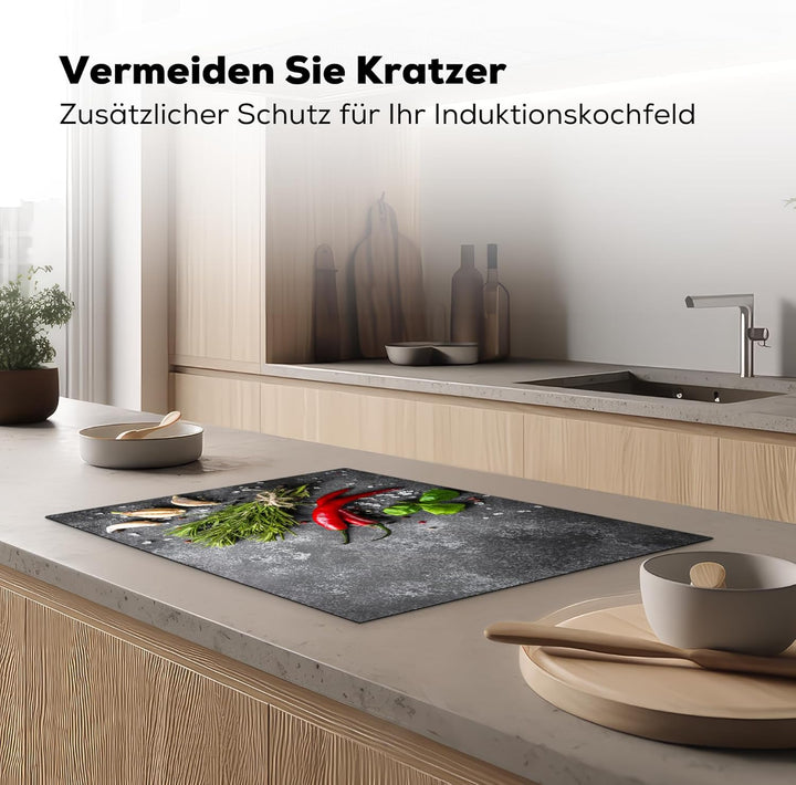 KitchenYeah© Herdabdeckplatte Einteilig Küche Ceranfeld Abdeckplatte Cerankochfeld Abdeckung Indukti