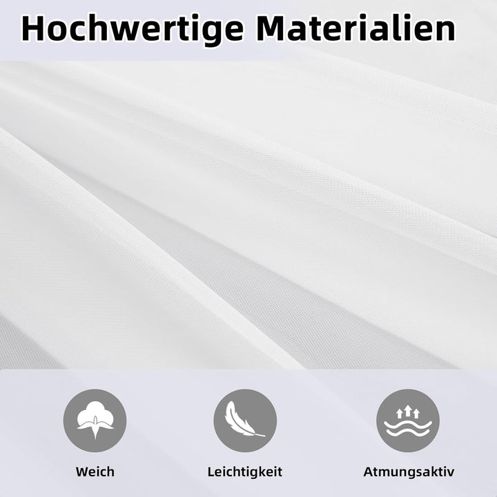 GFCC Hausbett Himmel Vorhänge 2er Set, Tüll Betthimmel Himmelbett für Hausbett Deko & Himmel für Kin