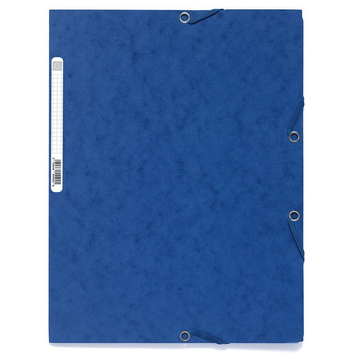 Exacompta 55502E Eckspannermappe, DIN A4, Karton 400 g qm, blau, pack of 25