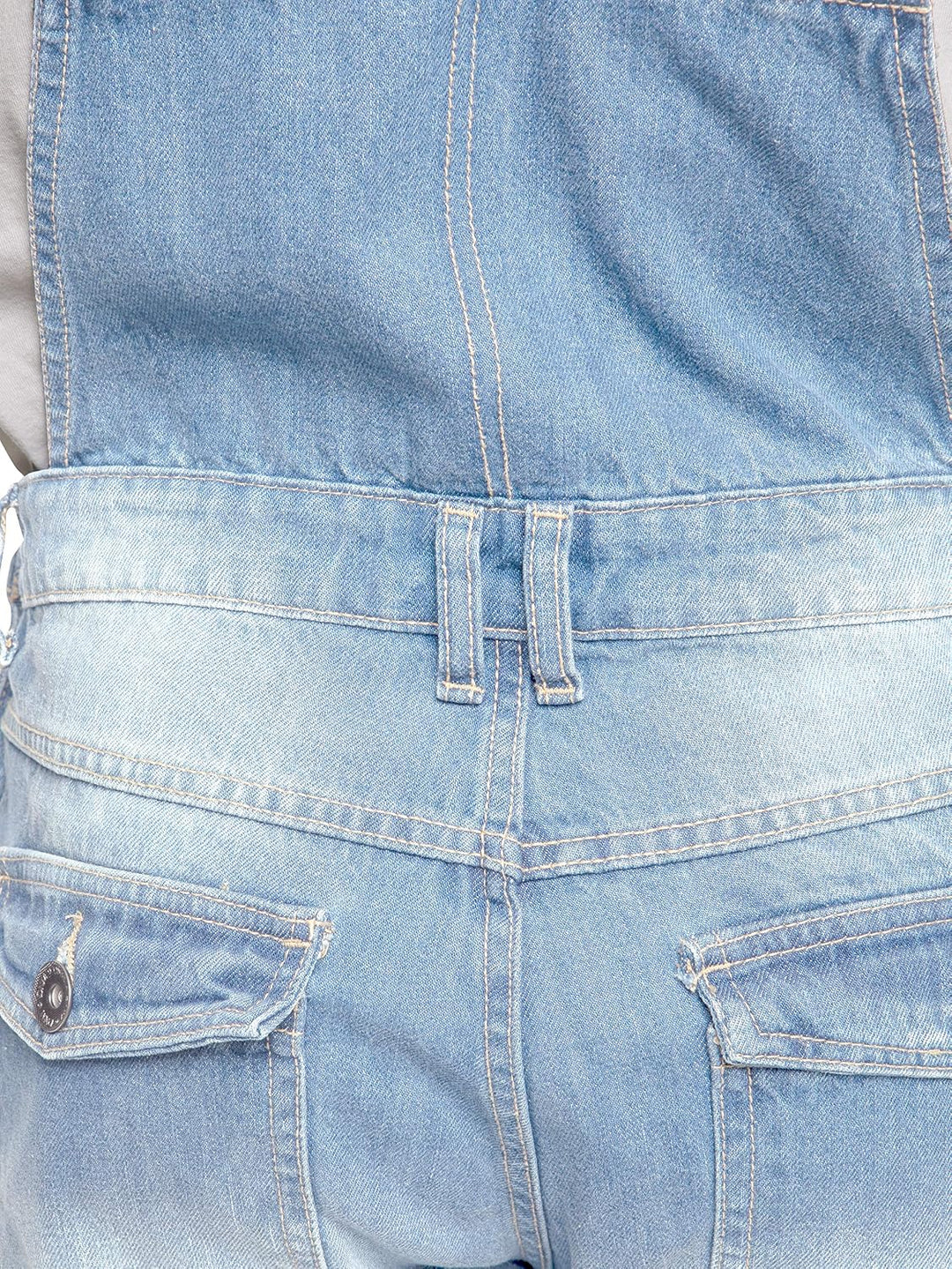 989Zé ENZO Herren Latzhose Denim Blau Arbeitsmode Latzhose Casual Overalls Jeans 30 - 50 Taillengrös