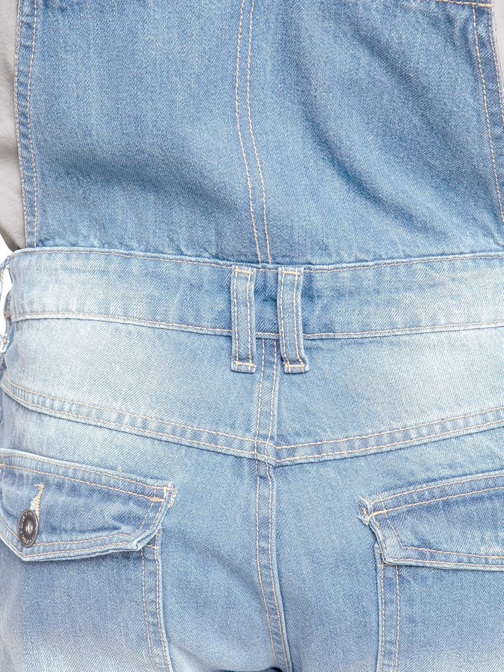 989Zé ENZO Herren Latzhose Denim Blau Arbeitsmode Latzhose Casual Overalls Jeans 30 - 50 Taillengrös