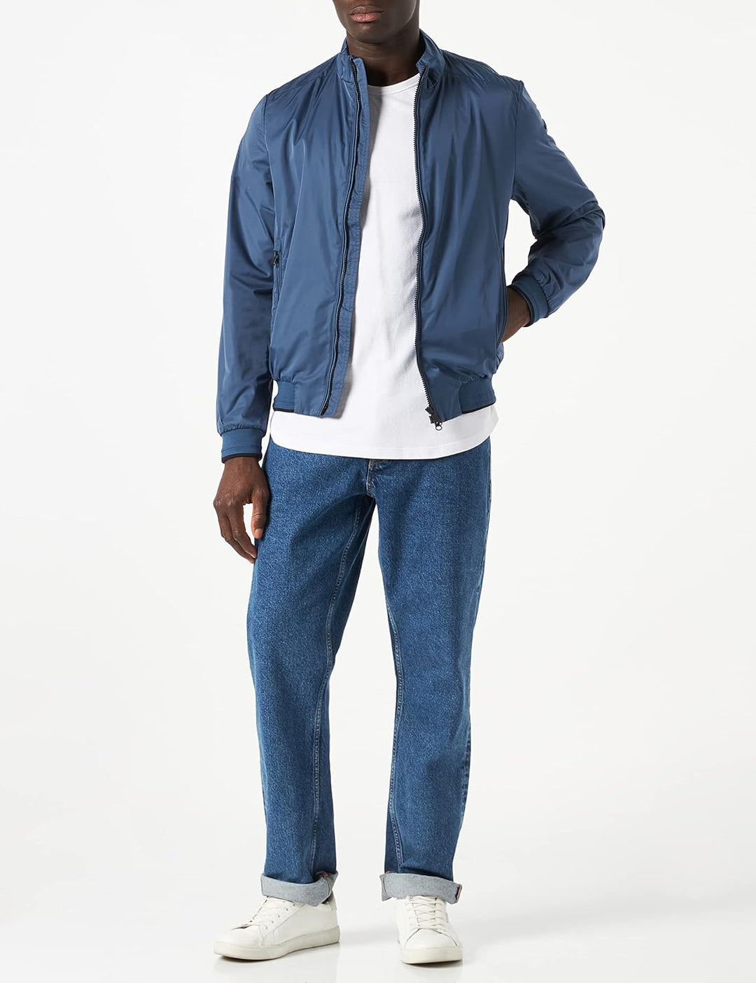 Geox Herren Jacket 46 Dark Denim, 46 Dark Denim