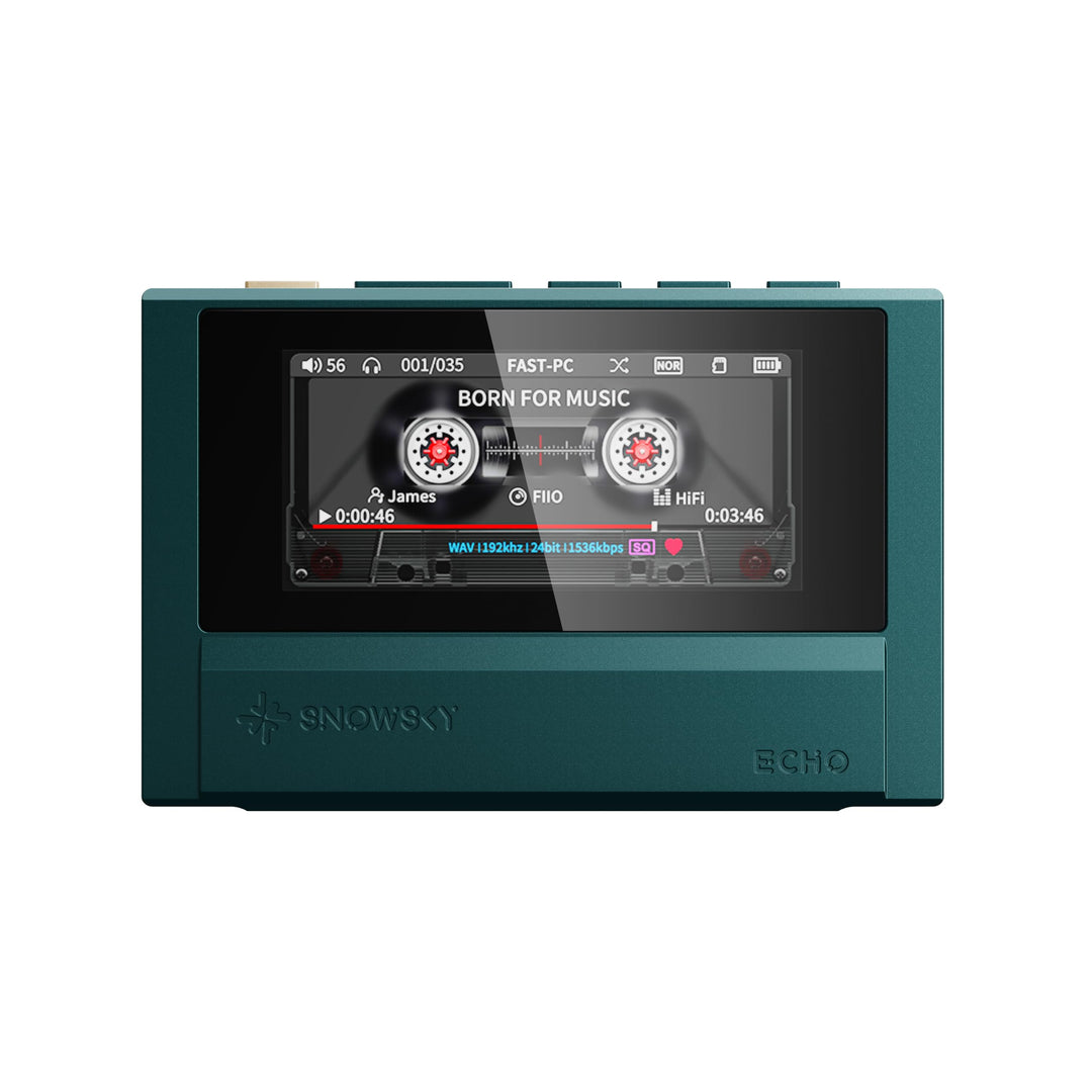 FiiO Echo 4G Hi-Res Digitaler Audio-Player, Dual-DAC-Bluetooth-Musik-Player, 4,4 mm symmetrischer Au