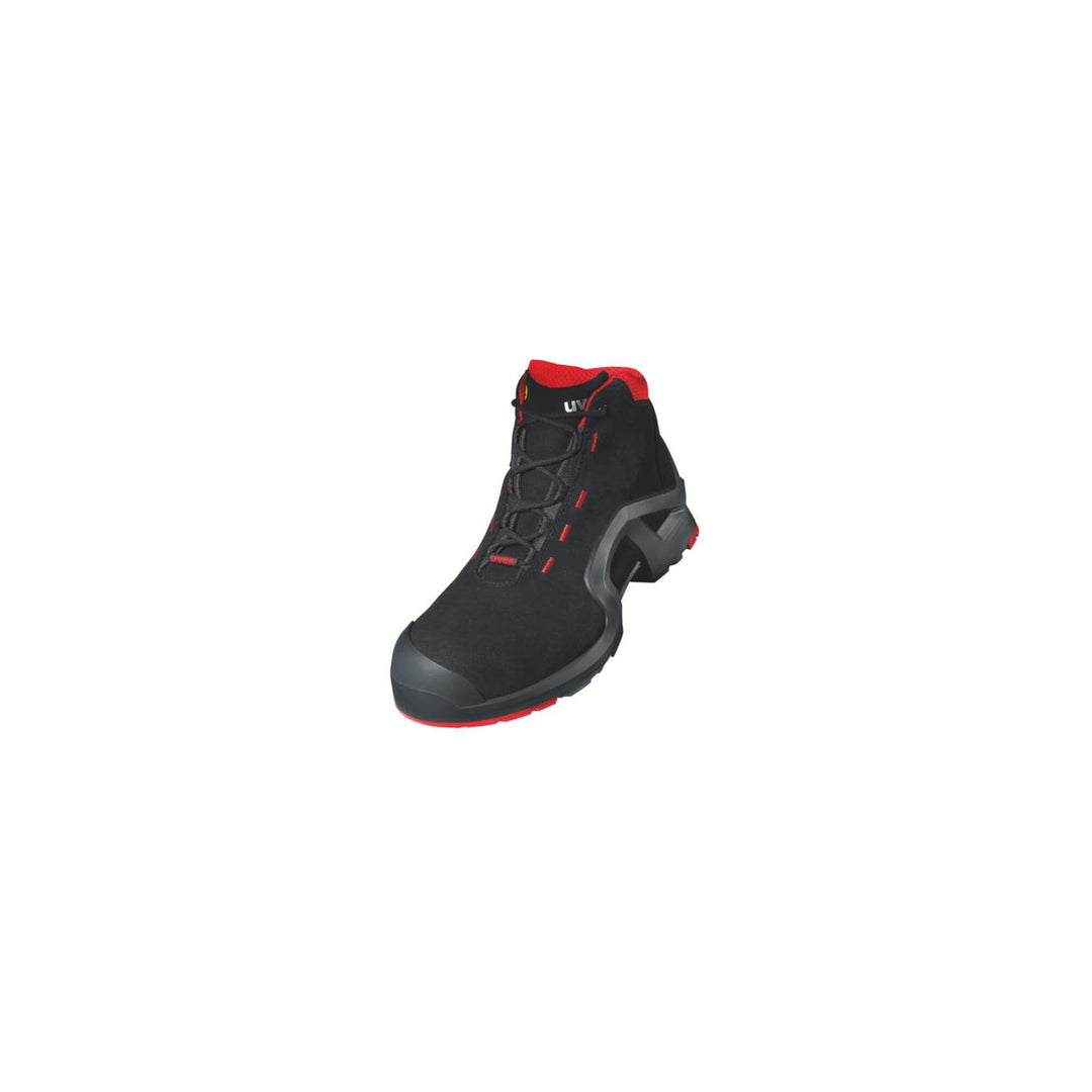 8517 Sicherheitsstiefel, schw/rot S3 PUR W12, Gr.35 35 EU Schwarz, 35 EU Schwarz