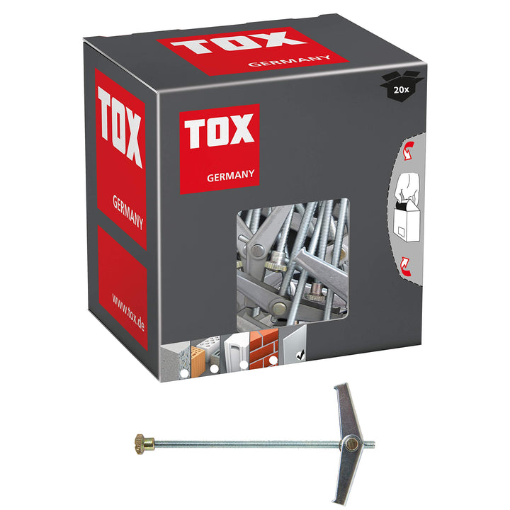 TOX Federklappdübel Spagat M3 mm, 20 Stück, 024100111, M3