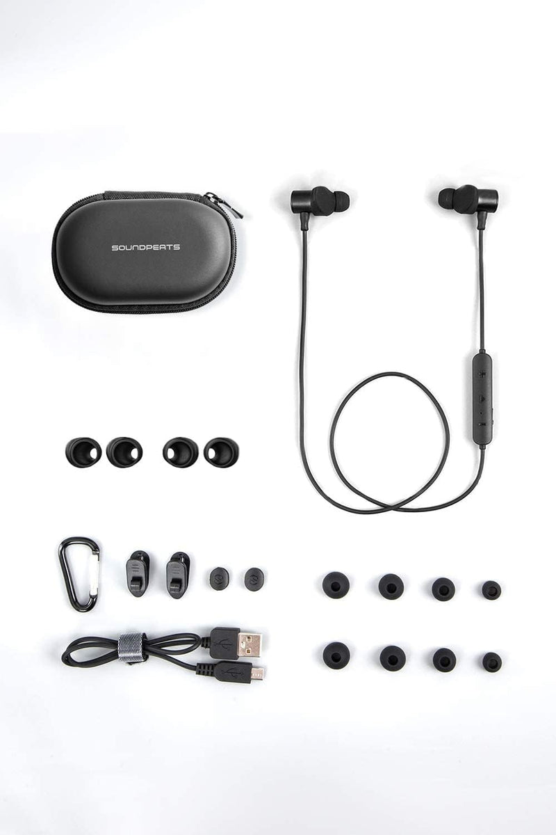 Bluetooth 5.2 Kopfhörer SoundPEATS Q30HD+ Drahtlose magnetische In-Ear-Sporthelme mit Mikrofon, Daue